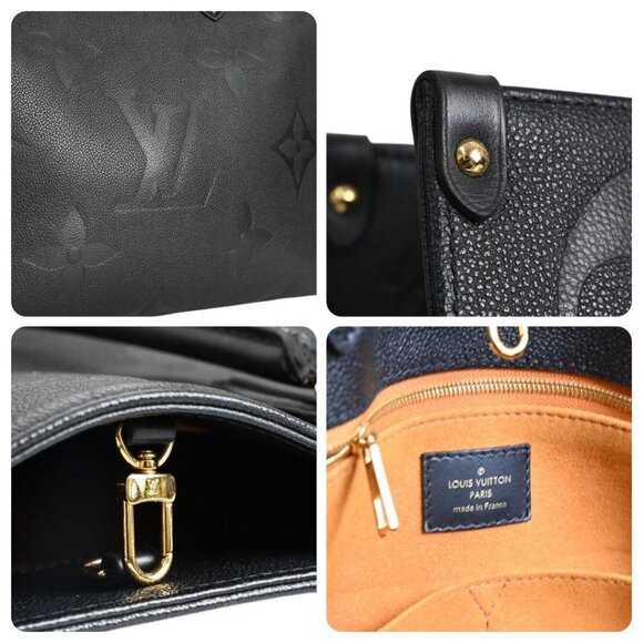 Authentic Louis Vuitton On The Go Tote Empreinte Leather Onthego GM Black - Picture 11 of 12